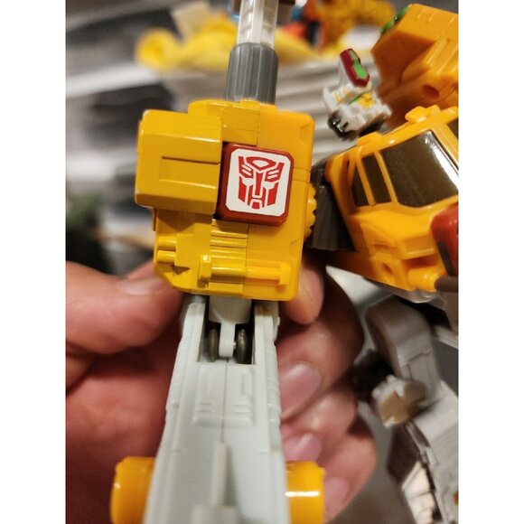 Transformers Cybertron 2005 Longrack Deluxe Class Figure Yellow Incomplete - Picture 6 of 16